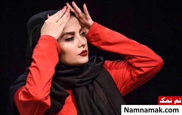 مونا فائزپور همسر احمد مهرانفر در صحنه تئاتر
