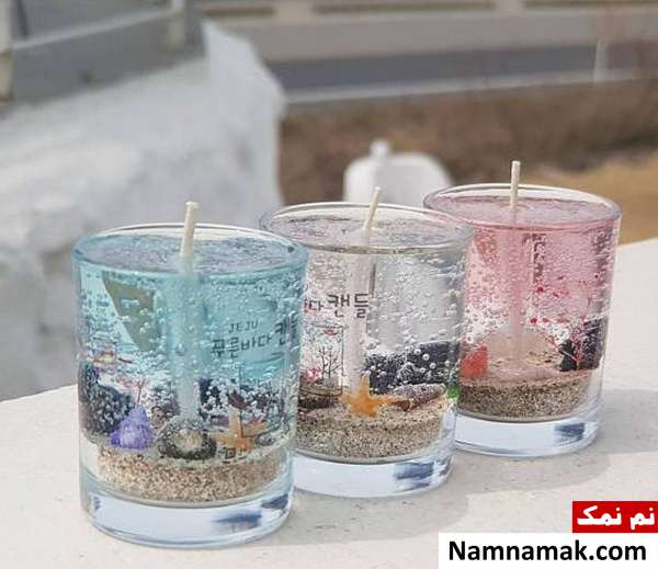 شمع ژله ای با حباب