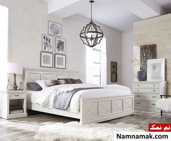 سرویس خواب سفید رنگ دونفره