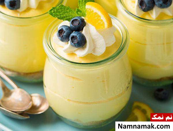 طرز تهیه موس لیمو پرتقالی