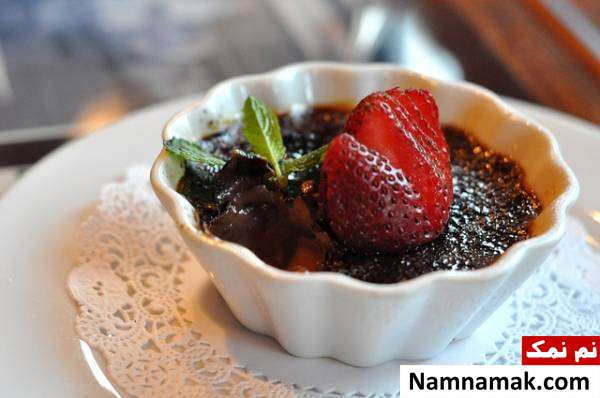 طرز تهیه کرم بروله شکلاتی