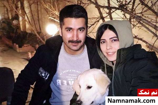 کریم امینی و همسرش کریم امینی کارگردان دشمن زن و همسرش
