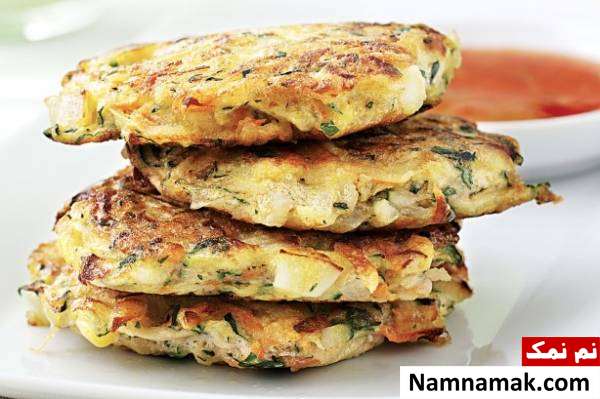 تهیه همبرگر مرغ