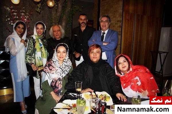 بازیگران در ضیافت افطار مهدی ماهانی