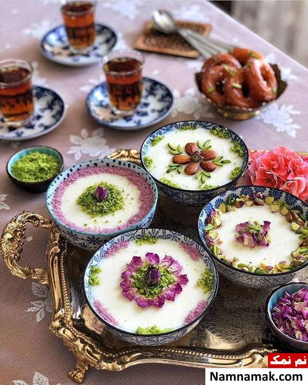 طرز تهیه فرنی با نشاسته طرز تهیه فرنی با نشاسته