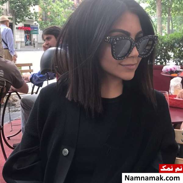 زندگینامه ملیکا نجفی زاده و همسرش ملیکا نجفی زاده با عینک آفتابی