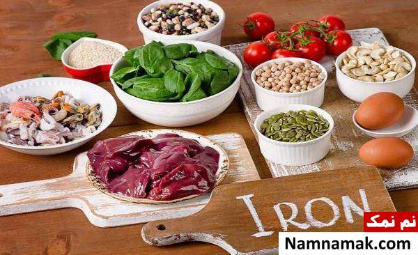 مواد غنی از آهن و موهای سفید غذا برای سیاه شدن مو