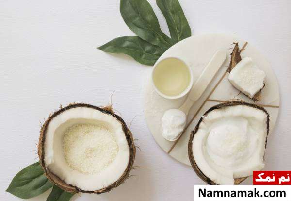 درمان ریزش مو با روغن نارگیل ماساژ موی سر با روغن نارگیل