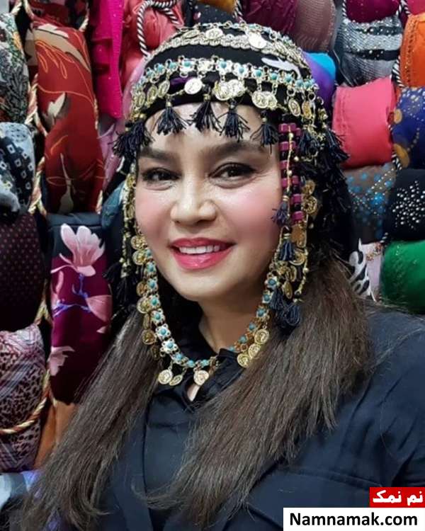 زندگینامه افسون افشار و همسرش افسون افشار با لباس محلی