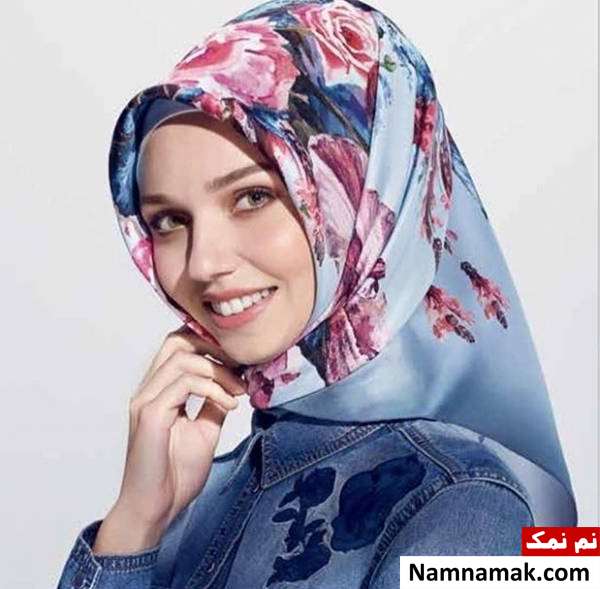 شال یا روسری برای صورت گرد