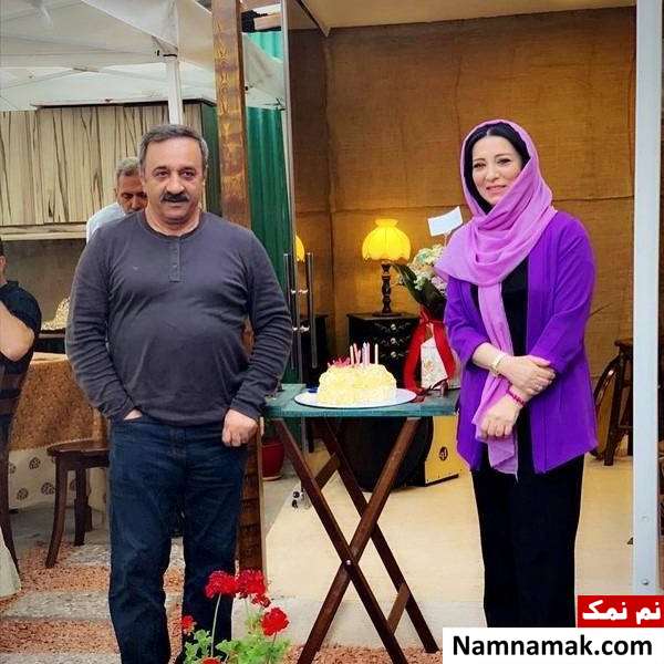 حمیرا ریاضی و همسرش علیرضا اوسیوند