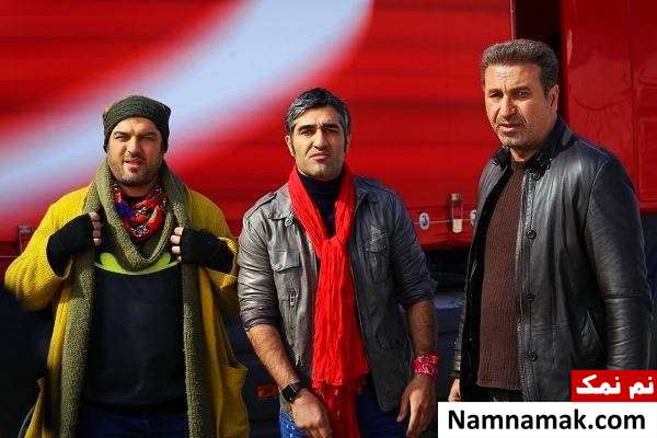 بازیگران خوب بد جلف حمید فرخ نژاد ، پژمان جمشیدی و سام درخشانی در خوب بد جلف