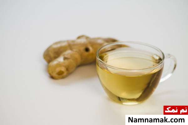 چای زنجبیل تاصیر زنجبیل بر سرخکان