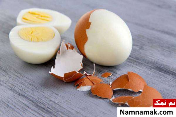 تخم مرغ آب پز شده برای درمان آلرژی