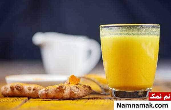 شیر و زردچوبه و زنجبیل درمان سرماخوردگی با شیر