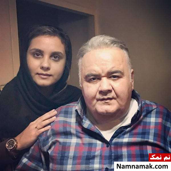 اکبر عبدی و دخترش عکسی از اکبر عبدی و دخترش