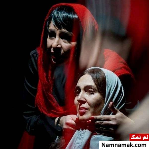 مه لقا باقری و لیلا بلوکات گریم مه لقا باقری و لیلا بلوکات در نمایش هوس و هفت دقیقه