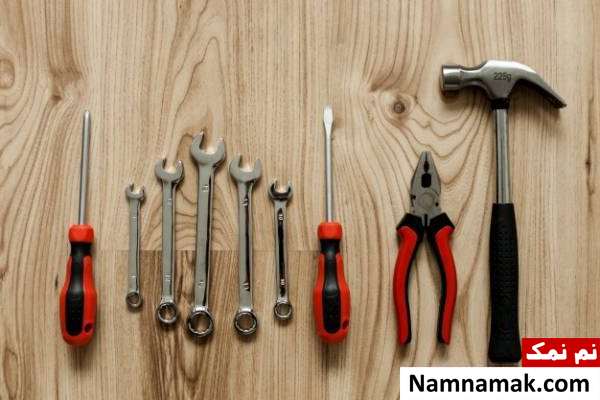 تمیز کردن ابزار