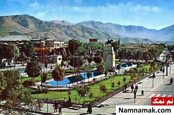عکسی از باغ ملی اراک در سال 1348