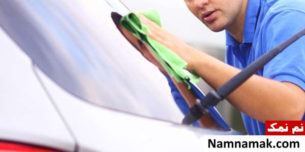 تمیز کردن خط و خش ناشی از برف پاک کن