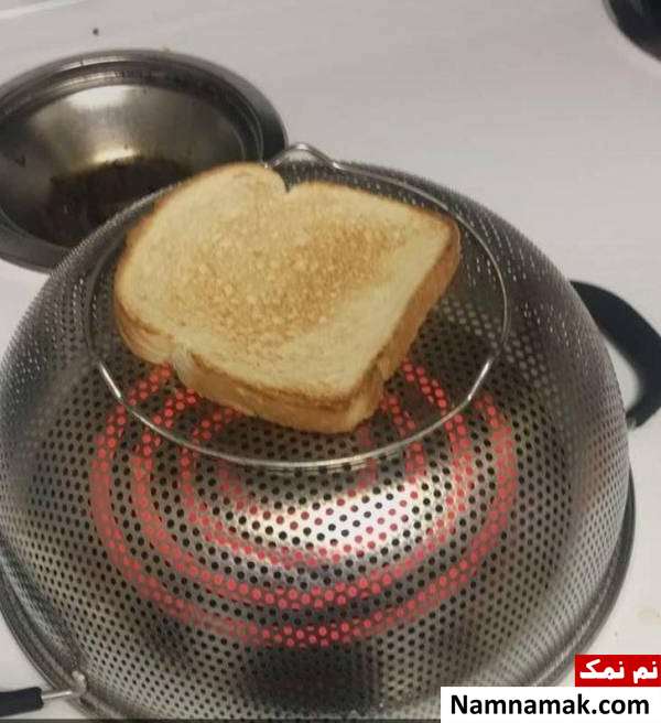 خلاقیت های جالب و ساده استفاده از اجاق گاز به جای توستر