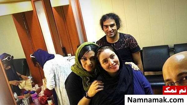 بازیگران عاشقانه های خیابان عکسی از الهام پاوه نژاد ، ژاله صامتی و رضا یزدانی در نمایش عاشقانه های خیابان