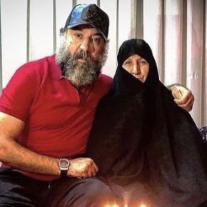 خوشگذرانی جالب علی انصاریان با مادرش + عکس