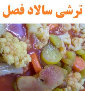 طرز تهیه ترشی سالاد فصل خانگی با گوجه
