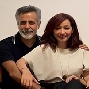بیوگرافی فهیمه خضر حیدری روزنامه نگار و همسرش + فرزندان