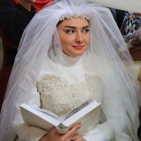 هانیه توسلی با لباس عروس