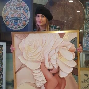 آثار بهار رستمی نقاش سبک میکس مدیا + عکس